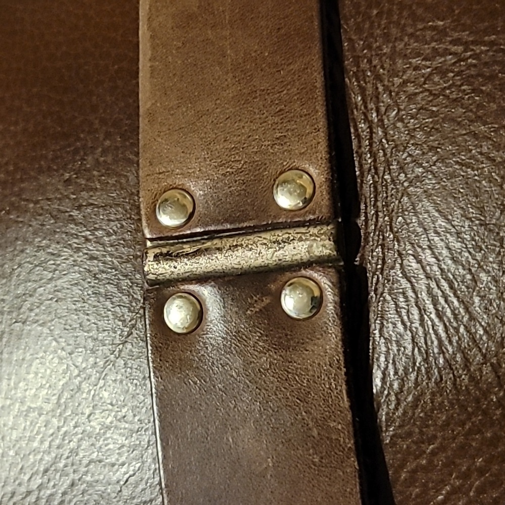 LGND Supply Co. Men’s Distressed Brown Leather Belt Size 34 Made in Canada - Picture 5 of 7
